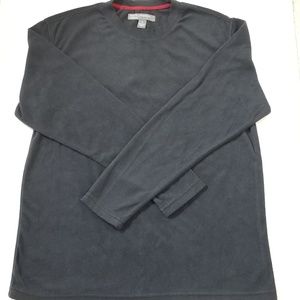 Perry Ellis Portifino Fleece Black Sleepwear Top M